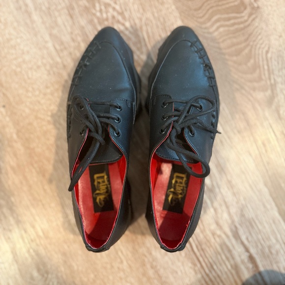 Von D shoes Bauhaus vegan leather creeper platform shoes Size 7.5 - Picture 4 of 4